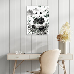 Panda's Feast โ panda's feast sq white table 1port flush print