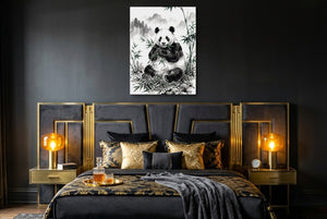 Panda's Feast โ panda's feast bedroom with window 2 1port flush print