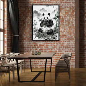Panda's Feast โ panda's feast sq brick office building 1port framed black