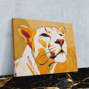 Panther Gold Abstract โ Panther Gold Abstract Against Wall4x5 Reflect 7