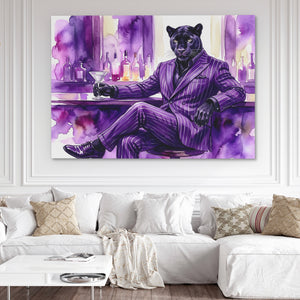 Panther Velvet Cocktail — Panther Velvet Cocktail White Couch and Wall 261