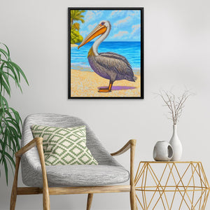 Paradise Pelican - Luxury Wall Art