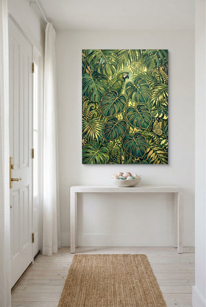 Parrot Golden Jungle โ parrot golden jungle p small room with table 1port flush print