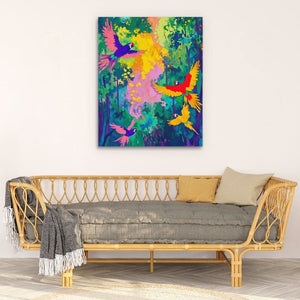 Parrot Jungle Symphony - Luxury Wall Art