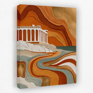 Parthenon Clay Layers - Luxury Wall Art