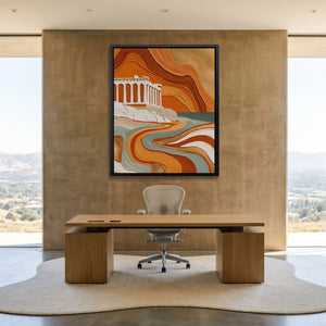 Parthenon Clay Layers - Luxury Wall Art