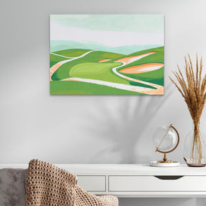 Pastel Golf Course - Luxury Wall Art