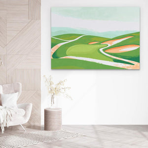 Pastel Golf Course - Luxury Wall Art