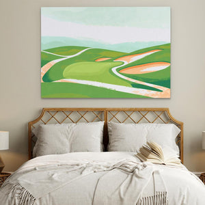 Pastel Golf Course - Luxury Wall Art