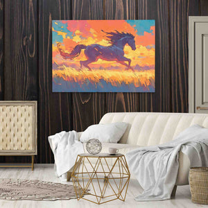 Pastel Pony - Pastel Canvas Wall Art