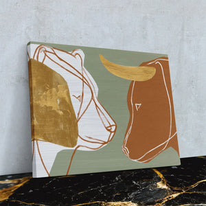 Pastoral Golden Duo - Luxury Wall Art