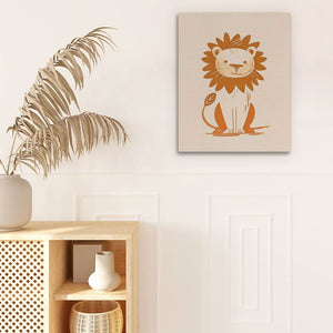 Patient Lion - Animals Art for Kids Room