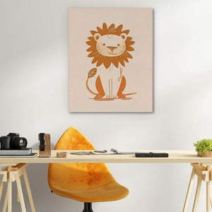 Patient Lion - Large Canvas Print