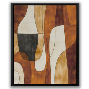 Patterns of Browns - Beige Canvas Print