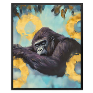 Peaceful Primate Nap - Luxury Wall Art