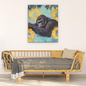 Peaceful Primate Nap - Luxury Wall Art