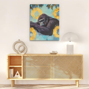 Peaceful Primate Nap - Luxury Wall Art