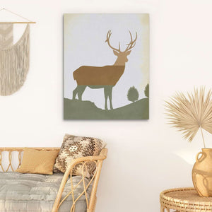 Peaceful Sentinel - Earth Tones Wall Art for Hallway