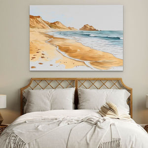Peaceful Silence - Earth Tones Canvas Wall Art