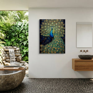 Peacock Display โ peacock display sq outdoor bathroom 1port flush print