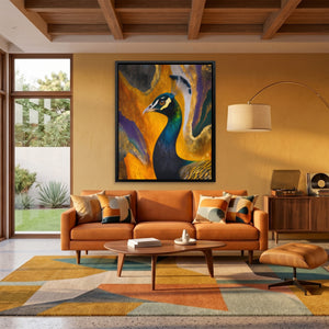 Peacock Gold Maximalist — Peacock Gold Maximalist Orange Room Port 271