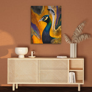 Peacock Gold Maximalist — Peacock Gold Maximalist Brown Wall 71