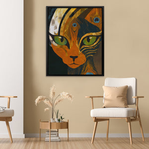 Peacock Maned Lion - Luxury Wall Art
