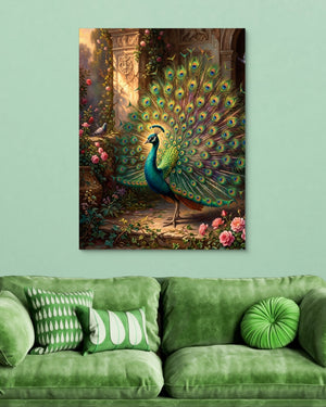 Peacock Rose Terrace โ peacock rose terrace psd light green couch 1port flush print