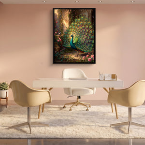 Peacock Rose Terrace โ peacock rose terrace sq pink office 1port framed black
