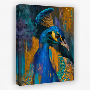 Peacock Teal Tempest - Luxury Wall Art