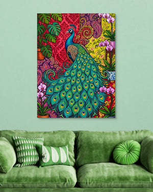 Peacock Unfurled - Luxury Wall Art