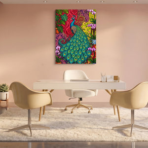 Peacock Unfurled - Luxury Wall Art
