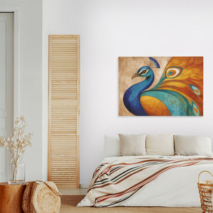 Peacocks Flowing Tapestry - Luxury Wall Art