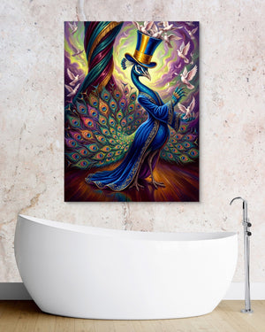 Peacock's Grand Illusion - Luxury Wall Art