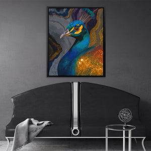 Peacock's Turquoise Dream - Luxury Wall Art