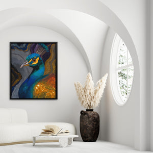 Peacock's Turquoise Dream - Luxury Wall Art