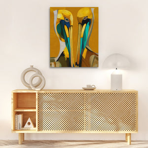 Pelican Golden Bond - Luxury Wall Art