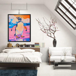 Penguin Ice Swagger - Luxury Wall Art