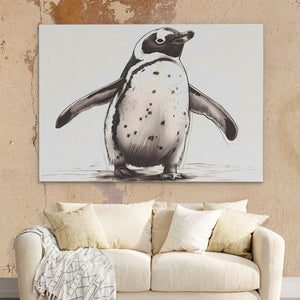 Penguin Waddle - Luxury Wall Art