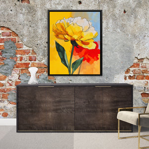 Peony Burnt Bloom โ Peony Burnt Bloom Luxurious Room Exposed Brick 49