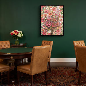 Peony Ranunculus Bouquet โ peony ranunculus bouquet sq poker gathering 1port framed black
