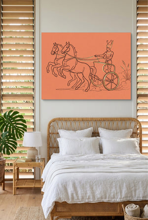 Pharaoh Chariot Gallop โ pharaoh chariot gallop p bedroom with window blinds 1land flush print
