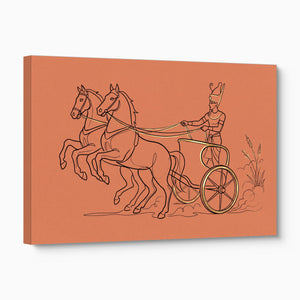 Pharaoh Chariot Gallop โ pharaoh chariot gallop angled flush print