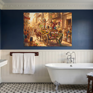 Pharaoh's Golden Procession — Pharaoh's Golden Procession Blue Bathroom Land 59