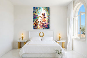 Pharaoh's Harp โ pharaoh's harp bedroom with window 1port flush print