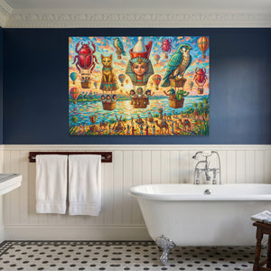 Pharaoh's Hot Air — Pharaoh's Hot Air Blue Bathroom Land 60