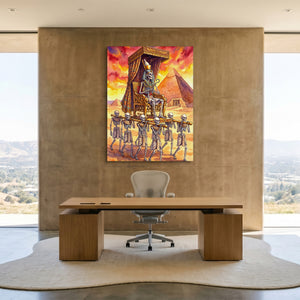 Pharaoh's Procession — pharaoh's procession sq minimalist lux office 1port flush print