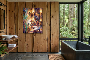 Pharaoh's Wall Script โ pharaoh's wall script wooden bathroom with window 1port flush print