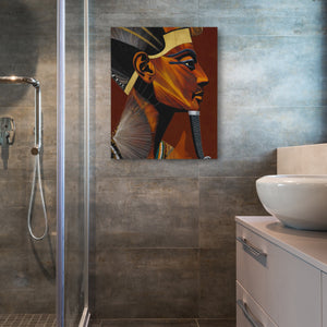 Pharaoh's Amber Throne - Luxury Wall Art