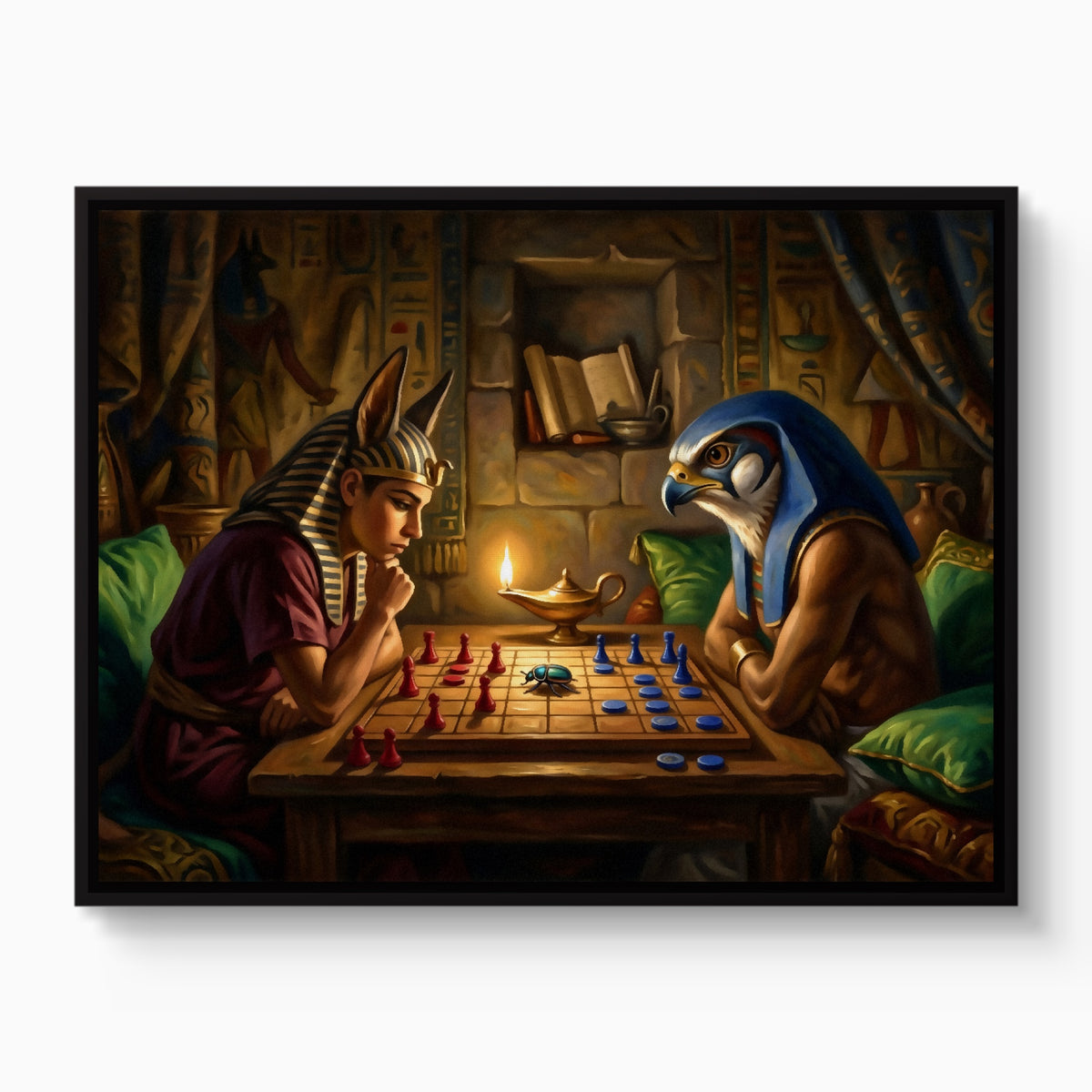 Pharaohs Ancient Game — pharaohs ancient game white studio framed black